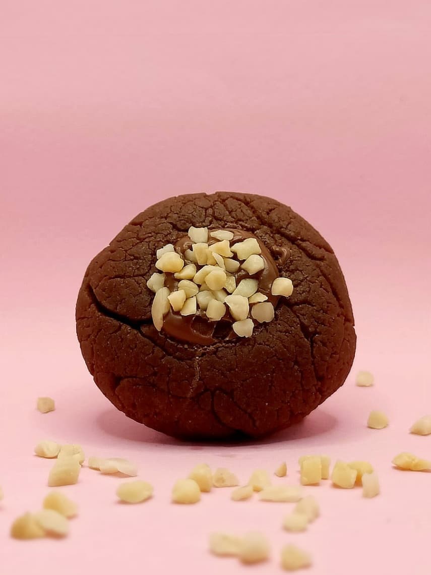 Nutella Thumbprint Soft Cookies by The Sweet Spot