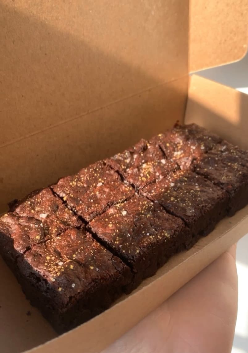 Sea Salt Tofu Brownies by SkinnyTofu.Co